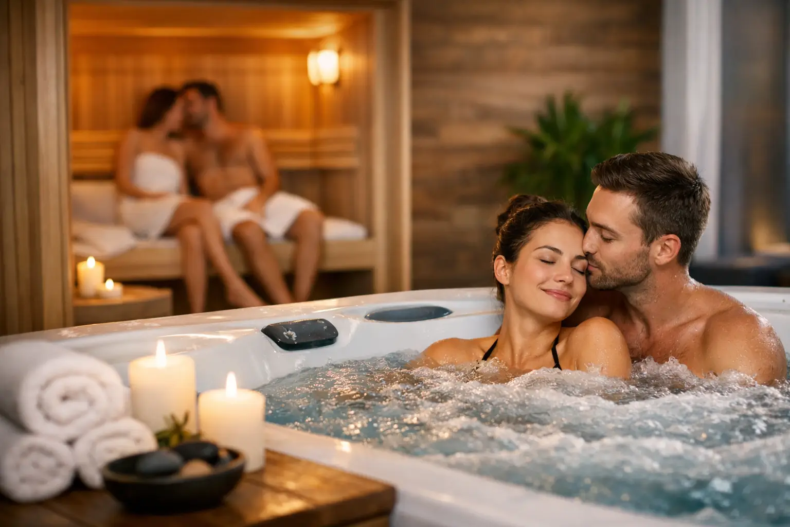 Sauna a vírivka pre dvoch: čas len pre vás