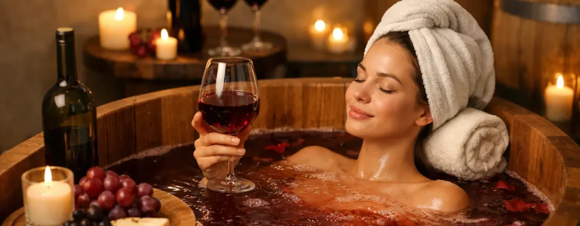 Vínny kúpeľ v amel spa: čo od neho čakať